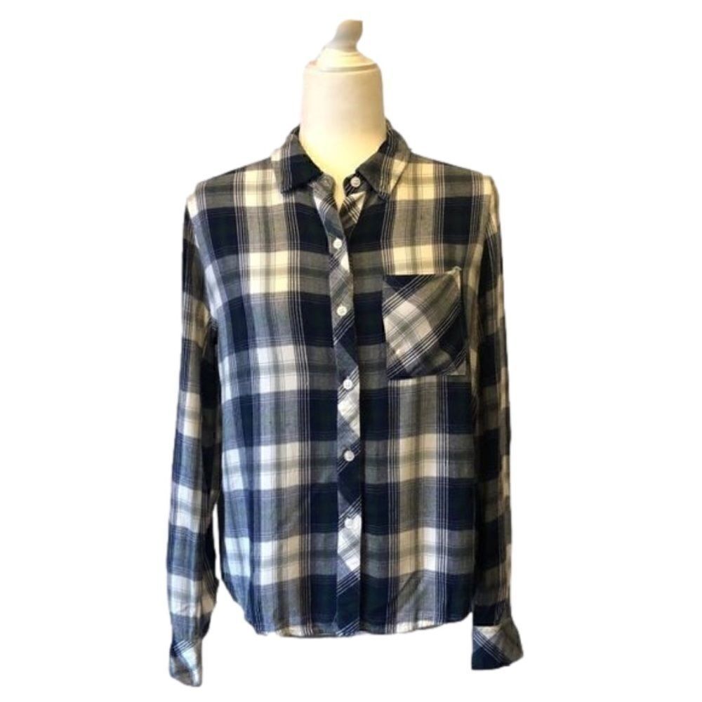 Plaid Button-up Shirt S - Picture 3 of 9